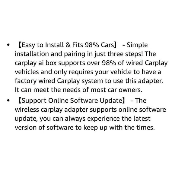 Wireless AI Box Carplay Adapter for Factory Wired CarPlay USB For iPhone Android - Picture 11 of 11